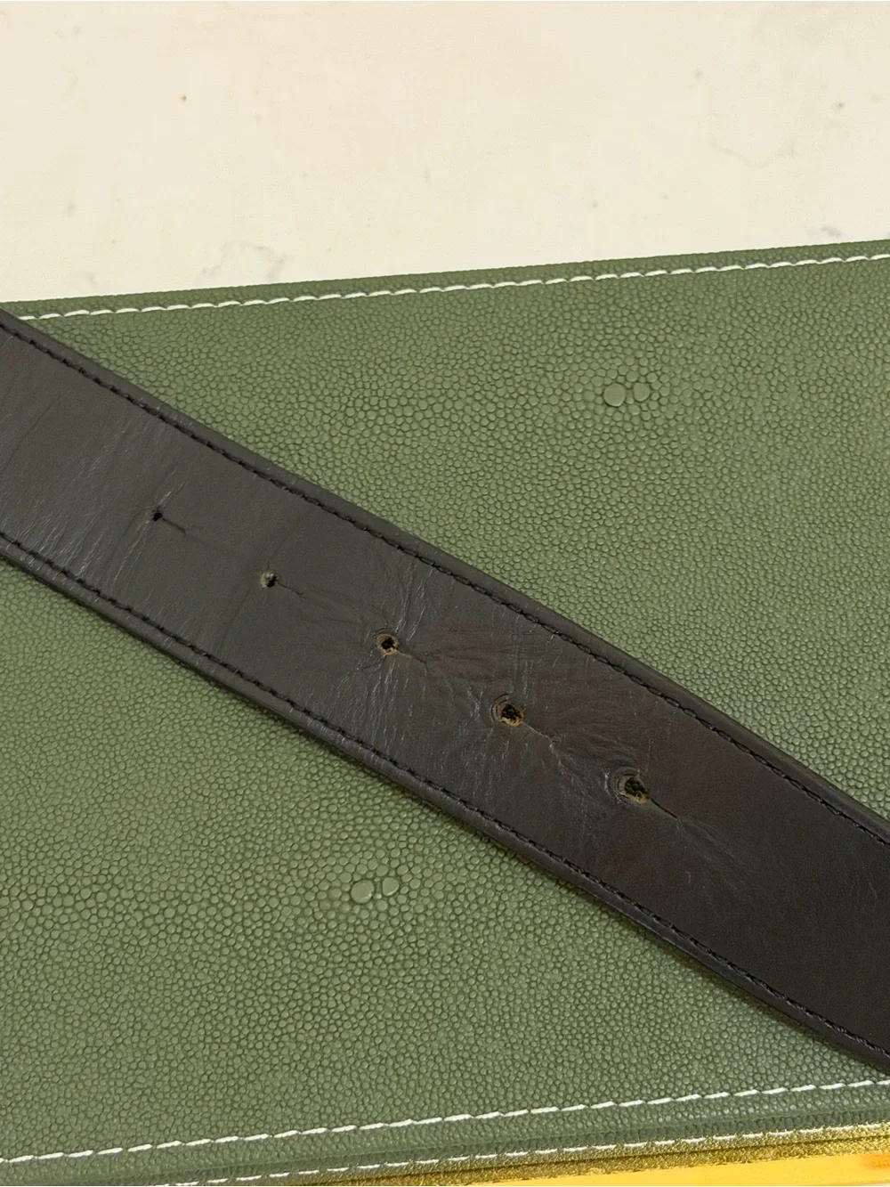Versace Black Leather Belt with Silver Medusa Buckle (85 CM)